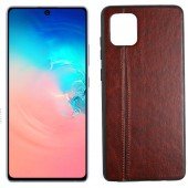 Чехол U-Like Line series для Samsung N770 Galaxy Note 10 Lite (A81) Тёмно коричневый Чехол U-Like Line series для Samsung N770 Galaxy Note 10 Lite (A81) Тёмно коричневый