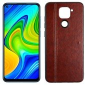 Чехол U-Like Line series для Xiaomi Redmi Note 9/Redmi 10X Тёмно коричневый Чехол U-Like Line series для Xiaomi Redmi Note 9/Redmi 10X Тёмно коричневый