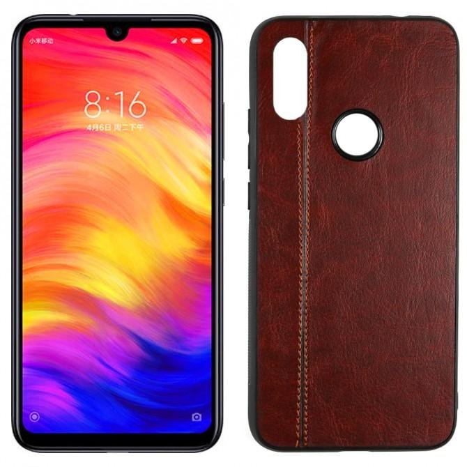 Чехол U-Like Line series для Xiaomi Redmi 7 Тёмно коричневый
