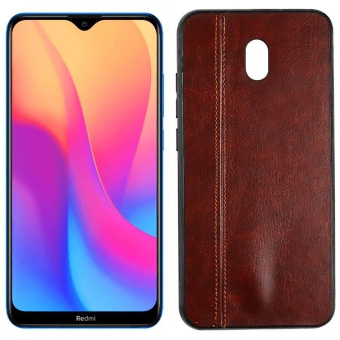 Чехол U-Like Line series для Xiaomi Redmi 8a Тёмно коричневый