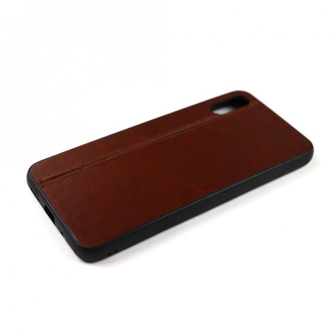 Чохол U-Like Line series для Xiaomi Redmi 9a Темно коричневий-3