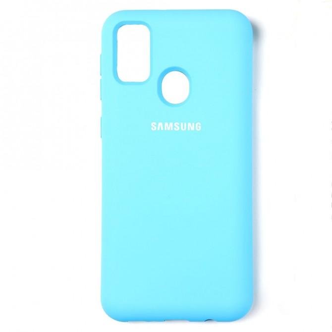 Чохол силіконовий для Samsung M307 Galaxy M30s/M215 Galaxy M21 Яскраво синій FULL-1