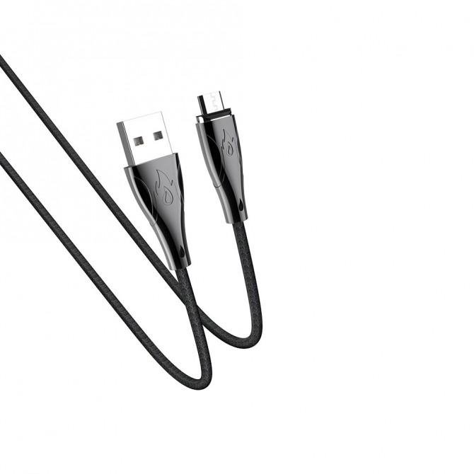 Магнітний кабель Hoco U75 Blaze MicroUSB Чорний 1.2m