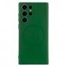 Силиконовый чехол Full Soft Case (MagSafe) Samsung Galaxy S23 Ultra Темно Зеленый FULL