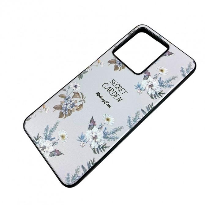 TPU+PC чехол Secret Garden для Xiaomi Redmi 13C / Poco C65 White-2