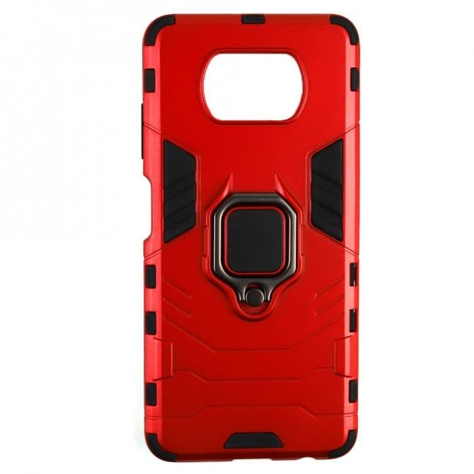 Чохол HONOR Hard Defence Series для Xiaomi Poco X3 Red (with magnet)-1