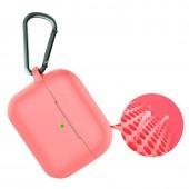 U-Like Silicone Protective Case For Airpods Rose Red