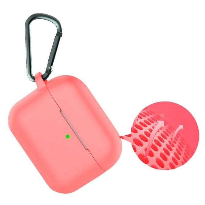 Чехол U-Like Silicone Protective Case For Airpods Rose Red-1