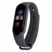 Ремешок для Xiaomi Mi Band 5/6  (Silicon) Темно серый