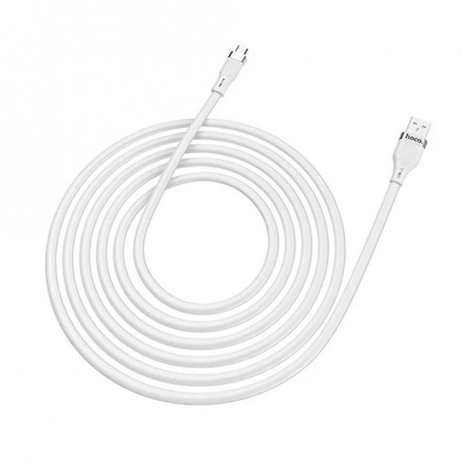 Кабель Hoco U72 Forest Silicone MicroUSB White 1.2m-2