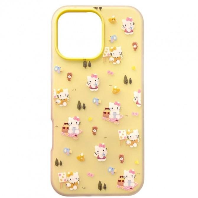 Накладка Hello Kitty для iPhone 15 Pro Max Peach