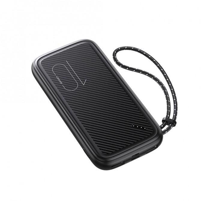 Повербанк Usams US-CD150 PB56 PowerBank with Lanyard 10000 mAh Black-1