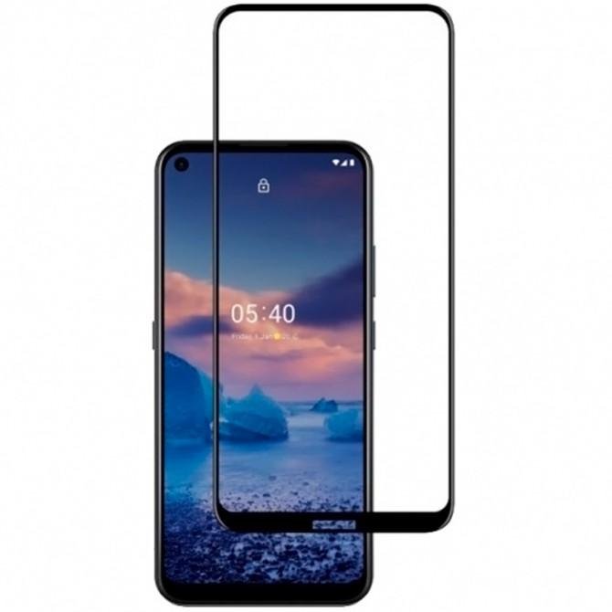Защитное стекло для NOKIA 3.4 Full Glue (0.3 мм, 2.5D, черное) ЛЮКС-1