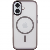 Чехол Matt Magnetic Fit для iPhone 16 Серый