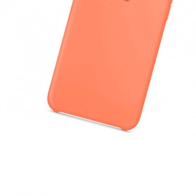 Оригинальный силиконовый чехол для iPhone Xs Max Персиковый-3