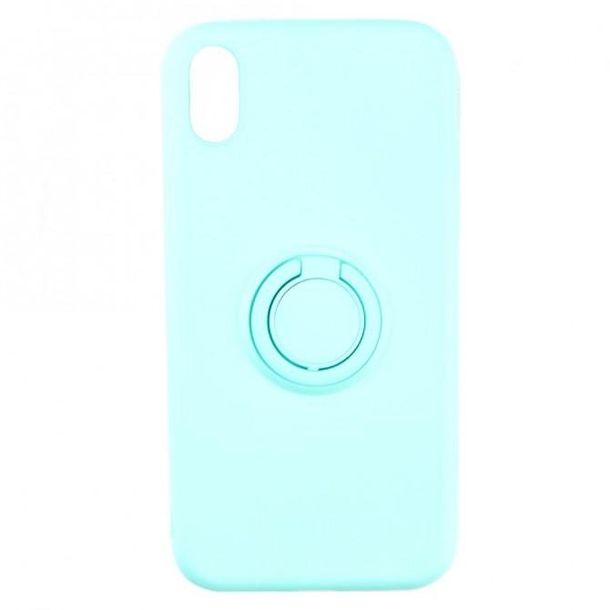 Чохол Ring Color для iPhone Xr Бірюзовий-1