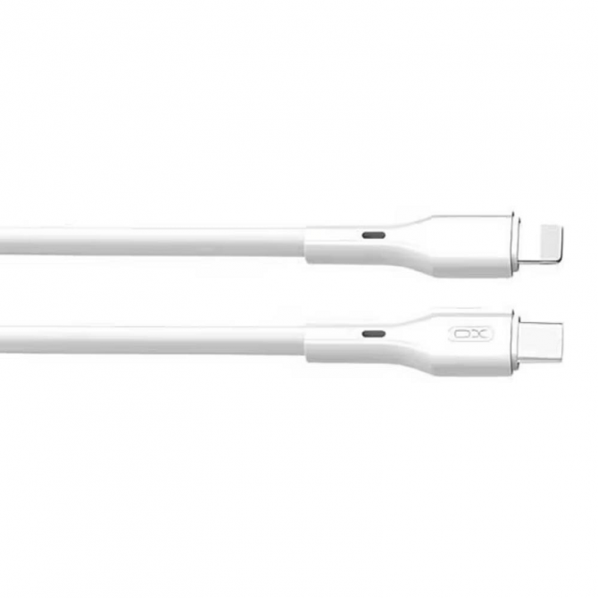 Кабель XO NBQ231A PD Rock series Type-C to Lightning 27W 1m White-1