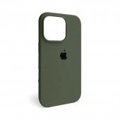 Силиконовый чехол для iPhone 16 Pro Dark Olive FULL Силиконовый чехол для iPhone 16 Pro Dark Olive FULL