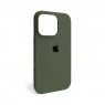 Силіконовий чохол для iPhone 16 Pro Dark Olive FULL