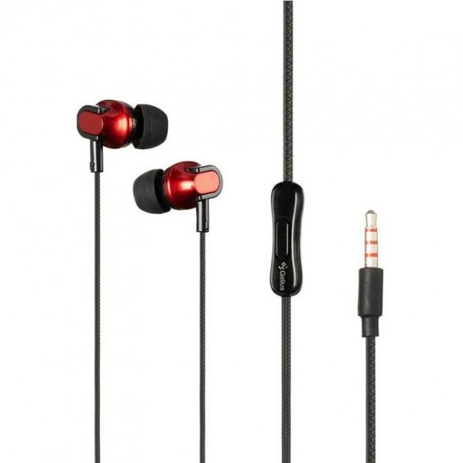 Наушники Gelius Ultra Iron Wave GU-075 Black with mic + button call answering