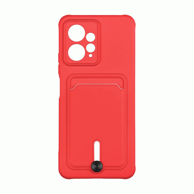 Чехол TPU Colorfull Pocket Card для Xiaomi Redmi Note 12 4G Красный