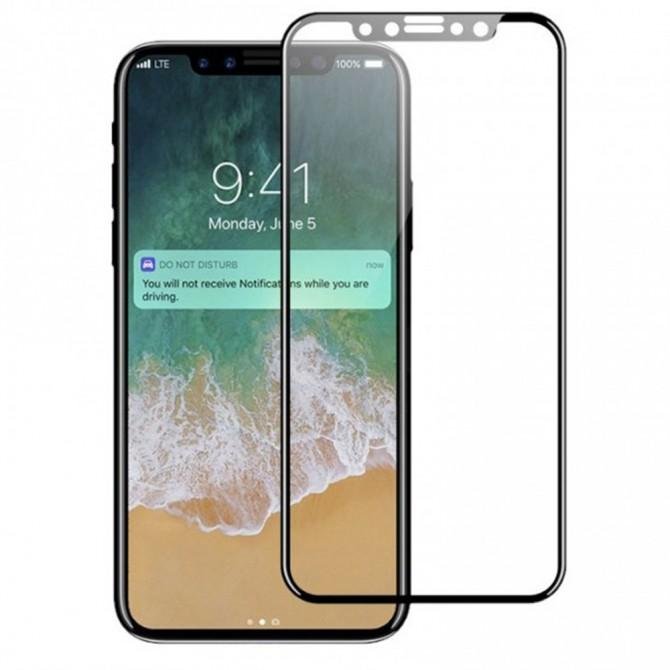Защитное стекло TigerGlass для APPLE iPhone X/Xs/11 Pro (0.3 мм, 3D Fiber Privacy Matte) чёрное-1