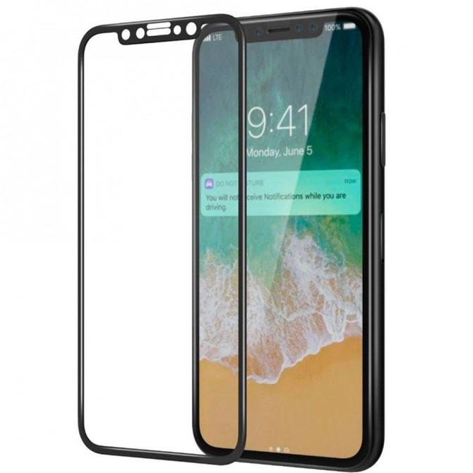 Защитное стекло TigerGlass для APPLE iPhone X/Xs/11 Pro (0.3 мм, 3D Fiber Privacy Matte) чёрное-2