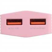 Сетевое зарядное устройство VIDVIE Lightning (Dual, 2.4A) PLE203N Pink Сетевое зарядное устройство VIDVIE Lightning (Dual, 2.4A) PLE203N Pink