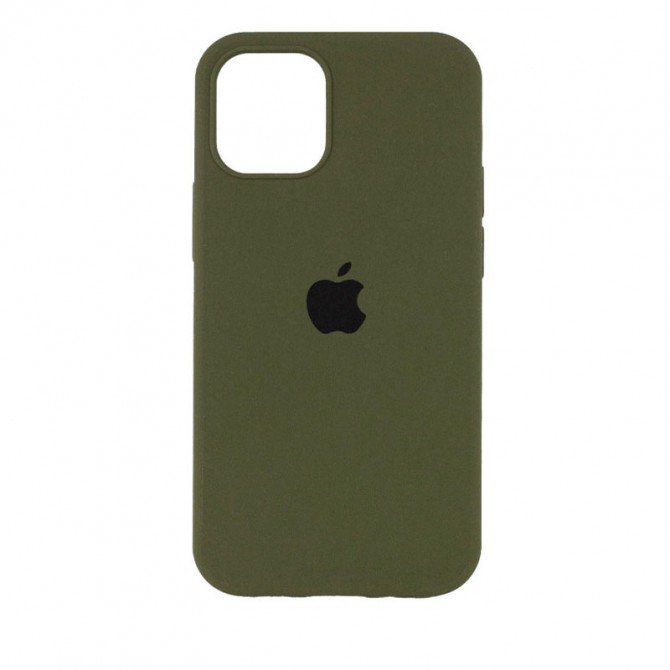Силіконовий чохол для iPhone 14 Pro Dark Olive FULL