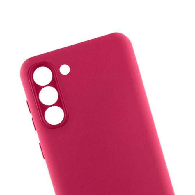 Чехол накладка Original Soft Case Samsung G990 Galaxy S21 FE Марсала FULL-1