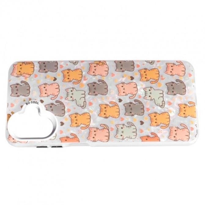Чохол-накладка PC Soft Milk для Samsung A07 Cats-1