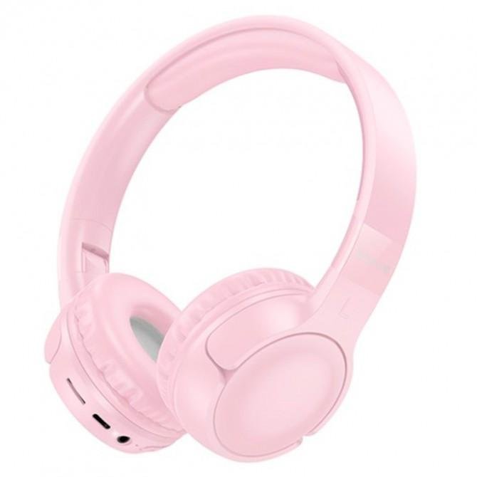Навушники Stereo Bluetooth Borofone BO32 Show Pink