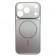 Чехол-накладка Frosted Glass для iPhone 16 Plus Silver