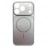 Чехол-накладка Frosted Glass для iPhone 16 Plus Silver