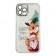 Чохол Christmas Glass Camera iPhone 15 Pro White