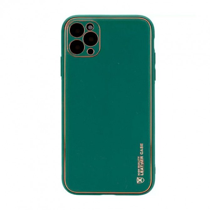 Шкіряна накладка Xshield для Apple iPhone 11 Pro (5.8") Army Green