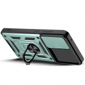 Чехол HONOR Hard Defence Series Samsung A075 Galaxy A07 Green (with Camshield and magnet)