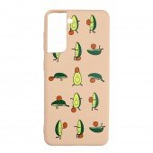Чехол Funny Animals series для Samsung G991 Galaxy S21 Pink Sand Avocado Чехол Funny Animals series для Samsung G991 Galaxy S21 Pink Sand Avocado