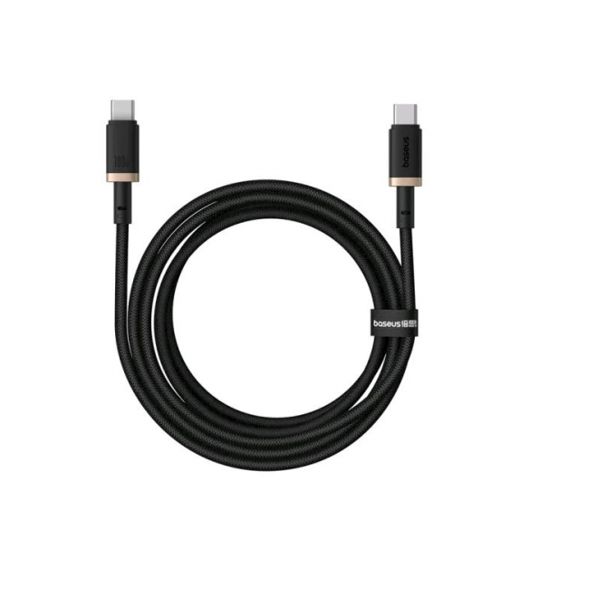 Кабель Baseus Dura Series Type-C to Type-C 100W Black/Gold 1m