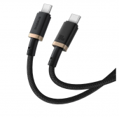 Кабель Baseus Dura Series Type-C to Type-C 100W Black/Gold 1m Кабель Baseus Dura Series Type-C to Type-C 100W Black/Gold 1m