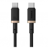 Кабель Baseus Dura Series Type-C to Type-C 100W Black/Gold 1m Кабель Baseus Dura Series Type-C to Type-C 100W Black/Gold 1m