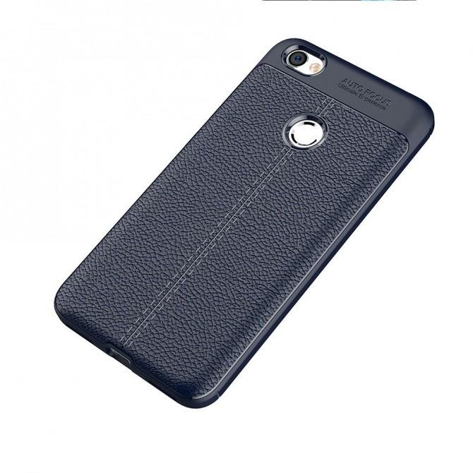 Чохол Leather для Xiaomi Redmi Note 5a Prime Чорний-1