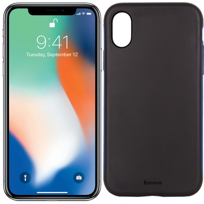Чехол Baseus Bumper Case для iPhone X Dark Blue (BM15)