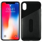 Чохол Baseus Card Pocket Series для iPhone X Чорний (KA01) Чохол Baseus Card Pocket Series для iPhone X Чорний (KA01)