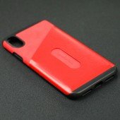 Чехол Baseus Card Pocket Series для iPhone X Красный (KA09) Чехол Baseus Card Pocket Series для iPhone X Красный (KA09)