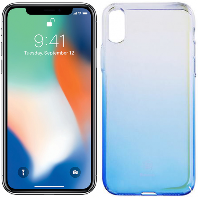 Чохол Baseus Glaze Series для iPhone X Синій