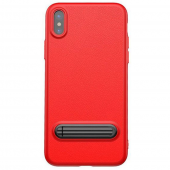 Чохол Baseus Happy Watching Supporting Series для iPhone X Червоний(LS09) Чохол Baseus Happy Watching Supporting Series для iPhone X Червоний(LS09)