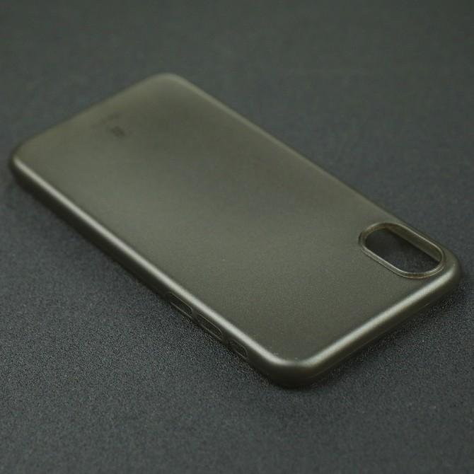 Чохол Baseus Wing Case для iPhone X Прозорий чорний-3