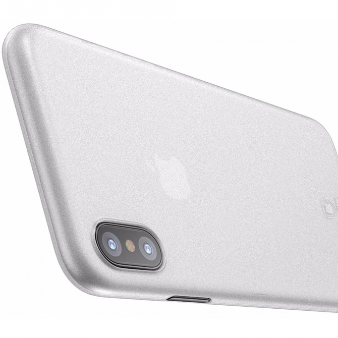 Чохол Baseus Wing Case для iPhone X Прозорий Білий-1