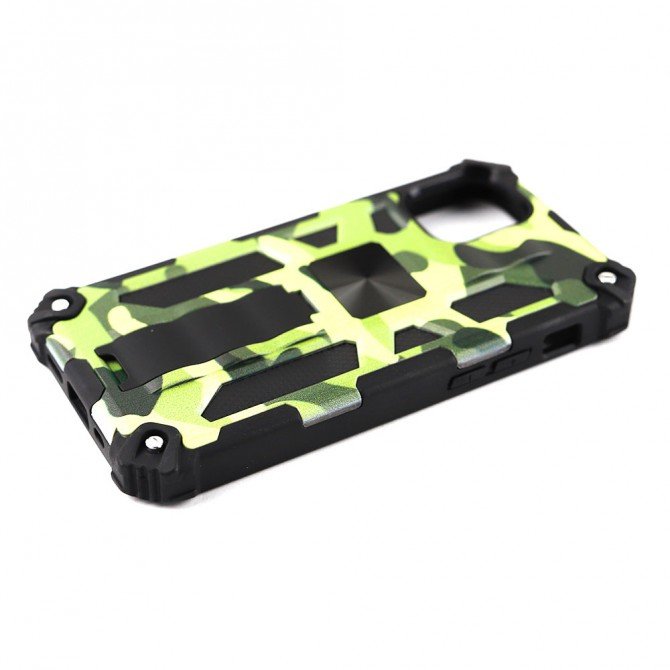 Чохол Shockproof Camouflage для Apple Iphone 12 mini Світло Зелений-4